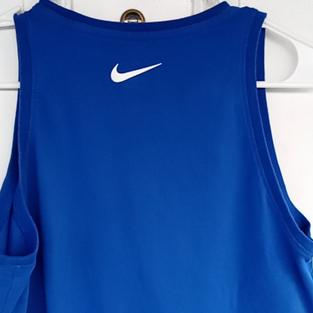 3 For$10 Nike Blue Athletic Tank Top with Red Accents - Picture 3 of 3